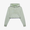 GCDS 女士字母徽标贴片棉质连帽卫衣 绿色 B1CW1902JH6 82 商品缩略图0