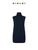 HIDEMI 澳洲进口美利奴羊毛立领堆堆领极简多穿针织毛衣背心 深藏蓝/巧克力色/黑色/奶油黄 商品缩略图11