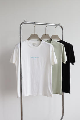 西K 丝光双面面料 压胶logo 圆领短袖T恤 TX546