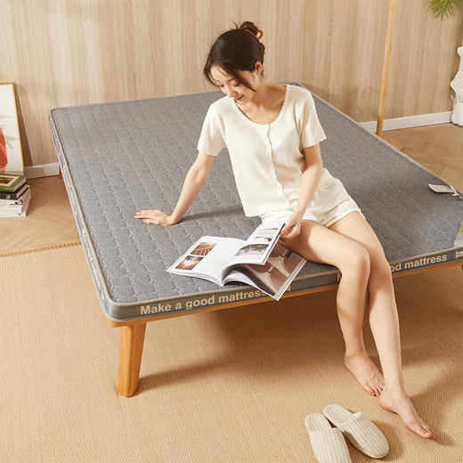 自然醒抗菌防螨针织棉25D高密度海绵填充立体床垫学生宿舍单人租房专用榻榻米垫LN 商品图12