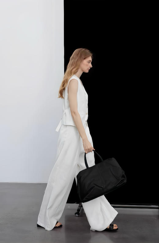 OURWE松弛轻奢亚麻长裤 商品图6