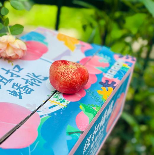 疆山蜜蟠桃|新疆产纽扣蟠桃，QQ萌萌的😋一咬蜜汁滴得到处都是，水润、糯滑、蜜甜、香郁、回味，简直蜜罐子，实在太好吃了～ 商品图0