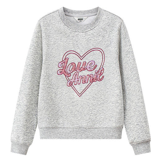 女童圆领长袖卫衣秋季新款安奈儿童装EG531515 商品图8