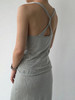ZAANLI｜ZNSS25014 三醋酸露背纽结针织背心 [ 豆绿 / 米灰 ] 商品缩略图10