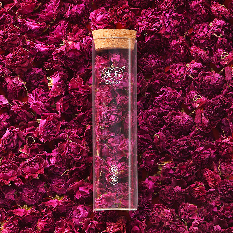 烘干玫瑰花冠茶 整朵重瓣红玫瑰
