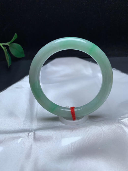 620263，53.5飘绿细圆条，底子细腻，清新干净，带绿底 商品图1