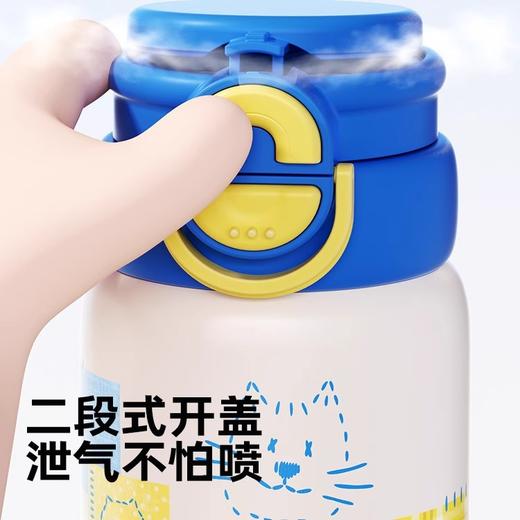 bablov儿童保温杯学生上学专用不锈钢吸管水杯女生高颜值便携杯子 商品图4
