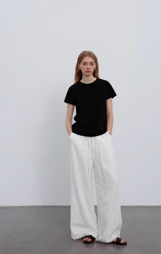 OURWE松弛轻奢亚麻长裤 商品图8