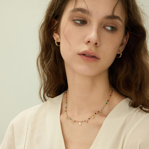 ARSIS银饰丨 秘密花园系列 缤纷派对耳圈 商品图4