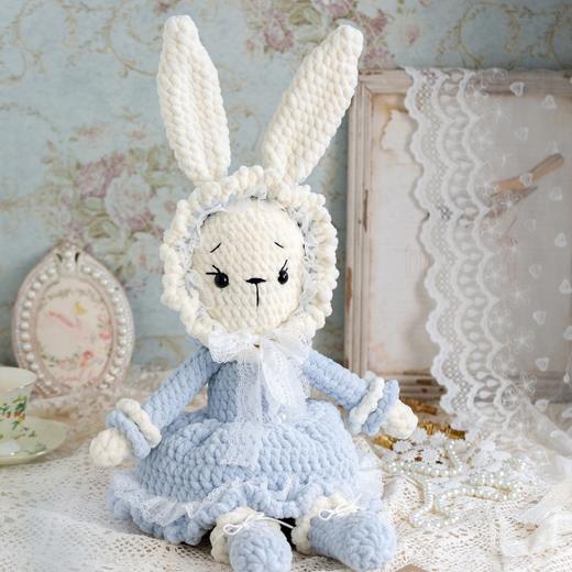 苏苏姐家洛丽塔情侣兔-胖胖云版手工diy编织钩针毛线团自制材料包 商品图1