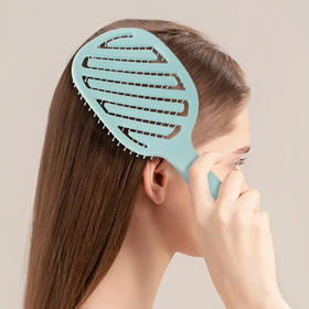 【赠水晶发圈2个】英国KENT肯特镂空弹力梳2.0升级版  干湿两用 自带清洁刷