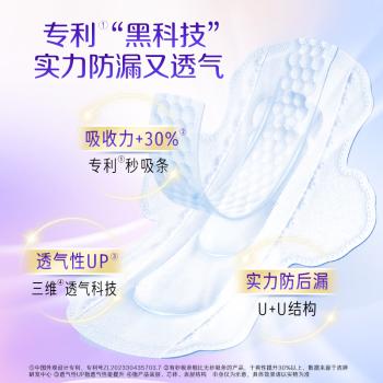 洁婷日夜用卫生巾组合透气双U姨妈巾8包78片送女友京东自营官方旗舰 商品图0