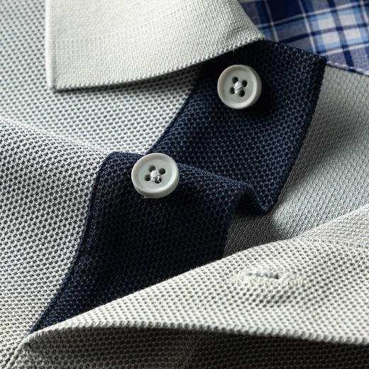 【防晒凉感醋酸亚麻桑蚕丝】罗蒙男士Polo衫休闲通勤t恤男夏季短袖舒适百搭polo衫男 商品图7