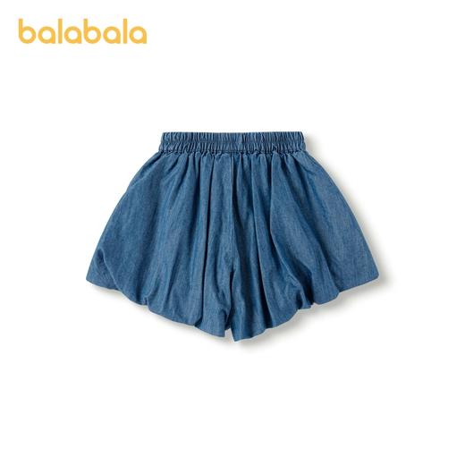 【商场同款】巴拉巴拉女童牛仔短裤儿童裤子夏2024新款甜美花苞裤 商品图2