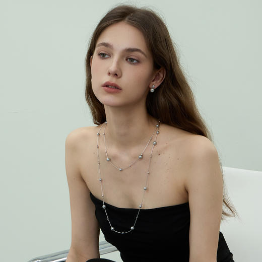 ARSIS丨 流光系列 双层极光星河项链 商品图1