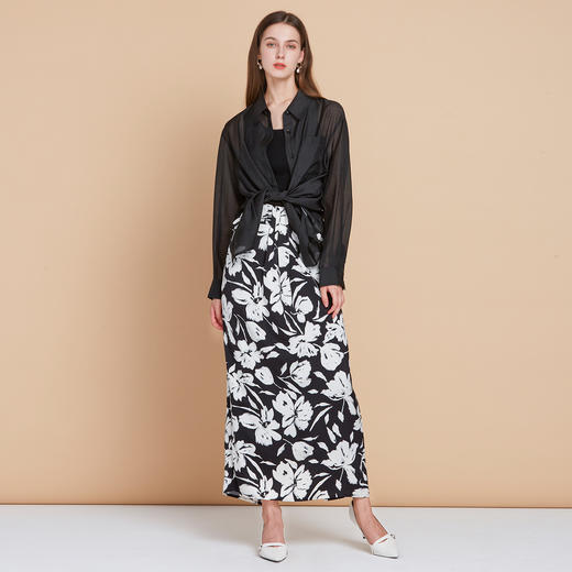 EITIE爱特爱清爽网纱薄透防晒衬衫宽松显瘦百搭夏季新款B2509606 商品图9