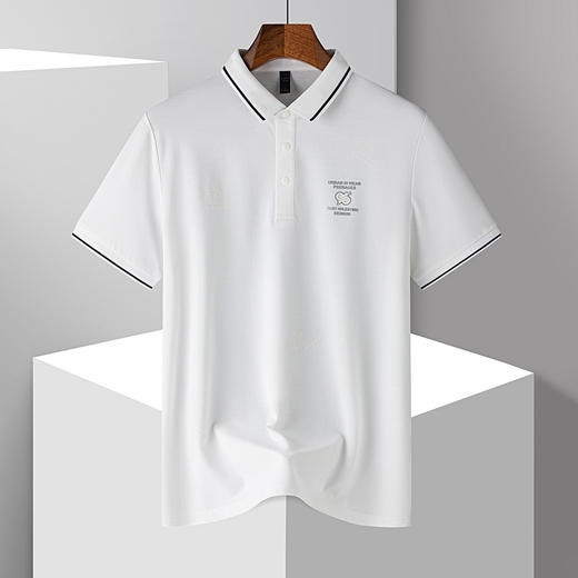 【7A抗菌蚕丝棉】罗蒙男士夏季休闲商务短袖polo衫男士短袖t恤 商品图1