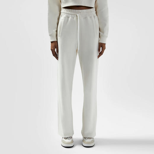 GCDS 女士字母徽标棉质休闲运动裤 白色 B1CW3003JG5 15 商品图1