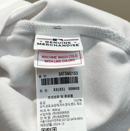 正品MLB男女款棉质短袖T恤061801 商品图11