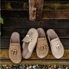 Safiya/索菲娅2025复古厚底包头外穿休闲流苏百搭穆勒勃肯拖鞋SFD3110081 商品缩略图2