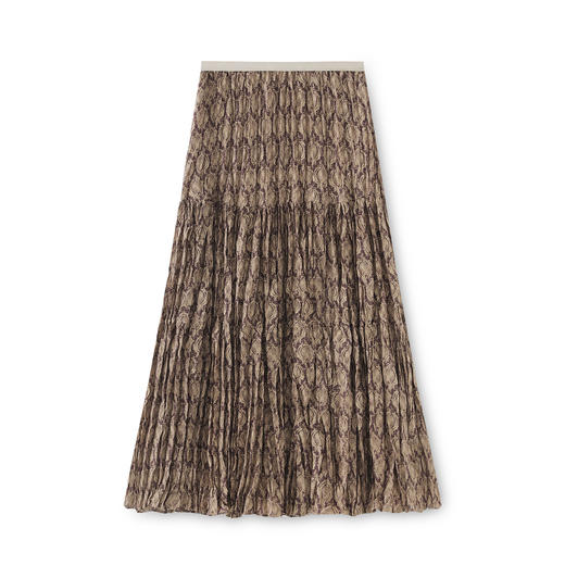 「高货wl」全新升级【铂金会员266/天猫359/差价93】(13124)洛诗琳法式复古印花半身裙2025夏新款褶皱度假风半裙女 商品图4