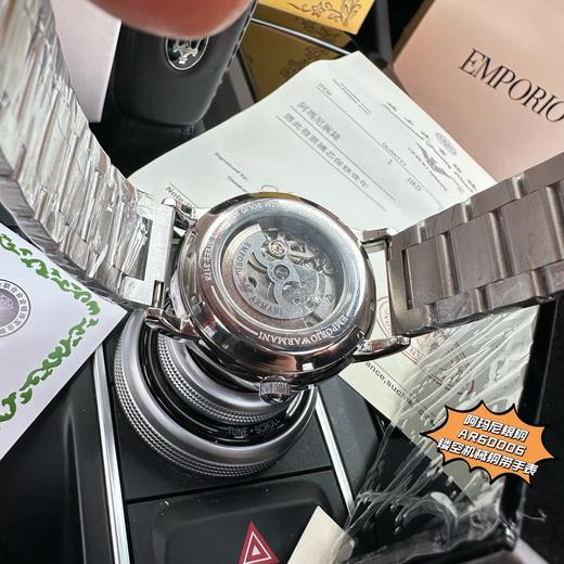 D061816镂空设计透底机械钢带手表商务男士腕表 商品图6