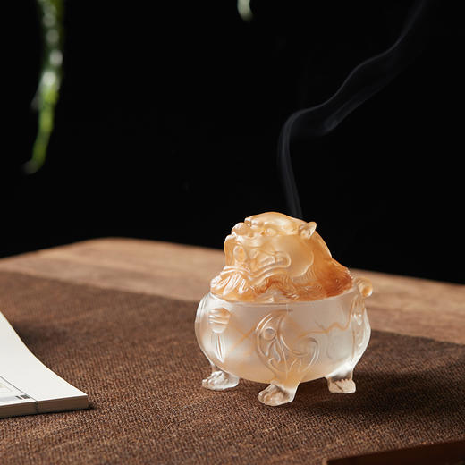 【送沉香20盘】琉璃香炉，蓝色博山炉、夏荷、狻猊、白莲花四款可选，雅致之物【G】 商品图2