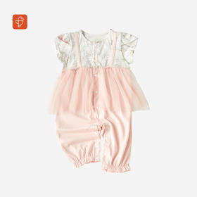 【短袖对襟哈衣】卓儿婴儿纯棉短袖哈衣新生宝宝夏装无骨连体衣