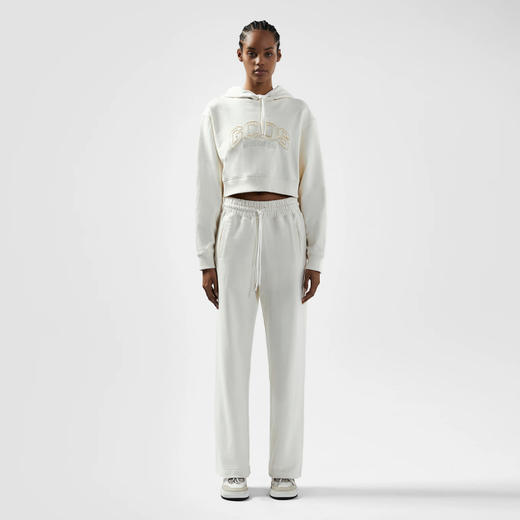 GCDS 女士字母徽标棉质休闲运动裤 白色 B1CW3003JG5 15 商品图3