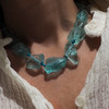 订购6周到｜Hermina Athens-Aerides-蓝绿色 海蓝石英 项链［希腊设计师］ 商品缩略图2