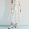 优雅度假风镂空刺绣半裙25夏精致浪漫感伞摆裙(货号:MF86SK012A1001) 商品缩略图0