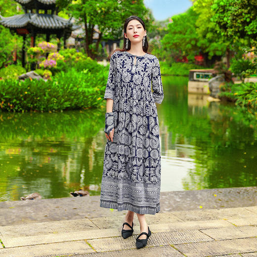 雨生百谷连衣裙 | 杨丽萍老师同款 | 现货加急发 | 三种袖型多样选择 商品图6