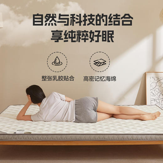 自然醒艾棉乳胶记忆棉立体床垫单双人加厚床褥家用学生宿舍软垫棉垫子LN 商品图2