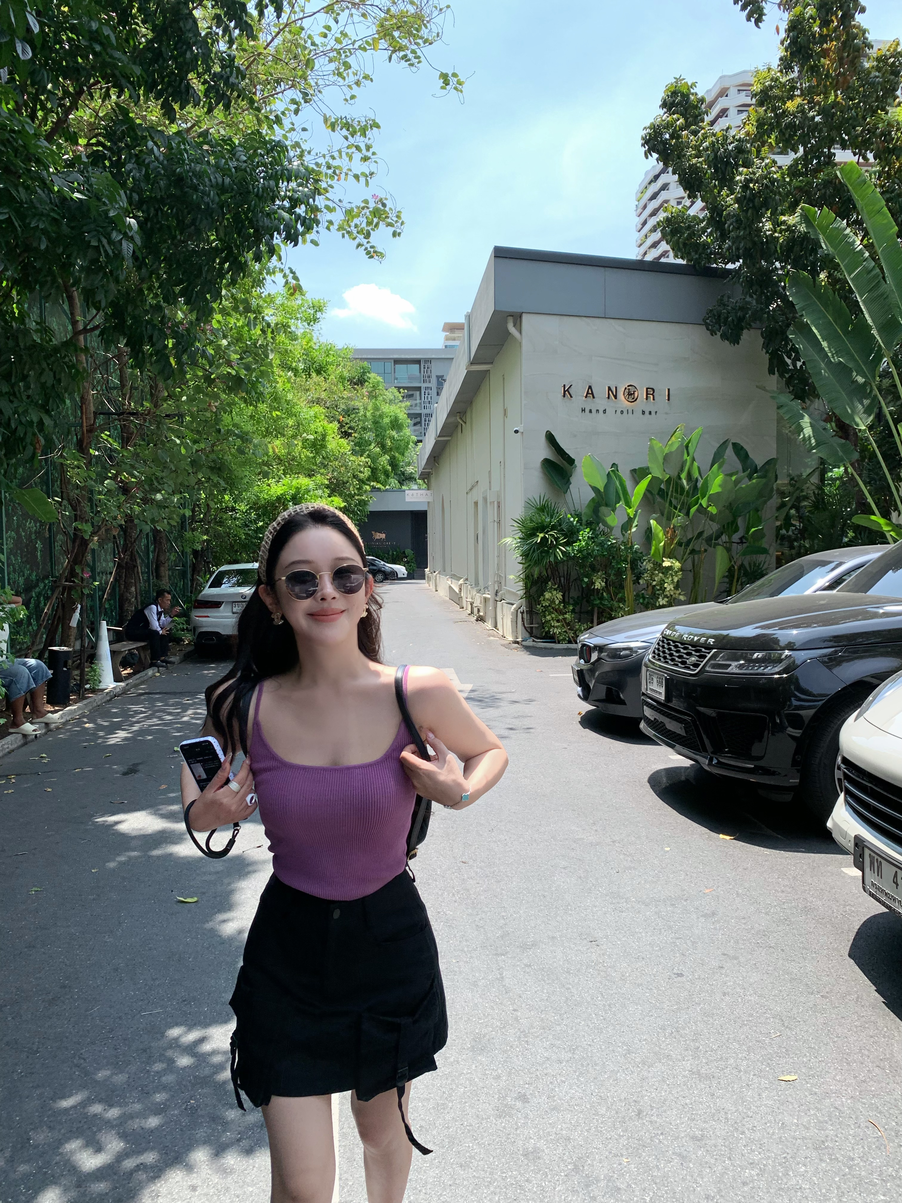 Read Nameless /紫色遮副乳吊带+黑色工装短裙 2025/6/19