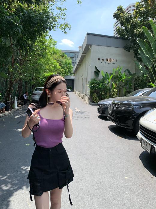 Read Nameless /紫色遮副乳吊带+黑色工装短裙 2025/6/19 商品图4