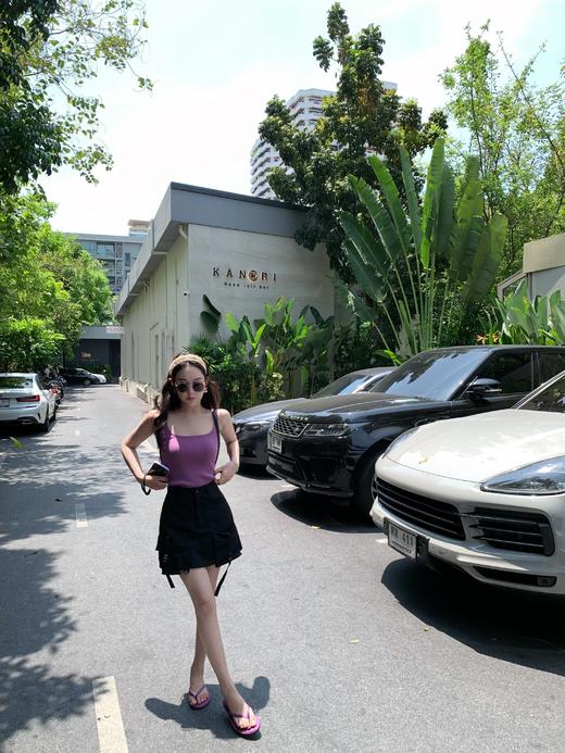 Read Nameless /紫色遮副乳吊带+黑色工装短裙 2025/6/19 商品图2