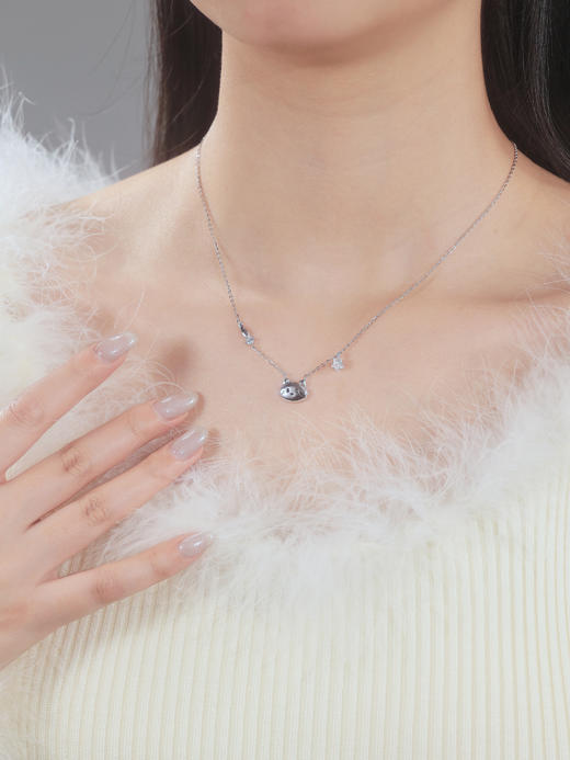 卡蒂罗/KADER 🐱猫咪日记情侣项链 萌趣猫与鱼甜美可爱原创设计可调节锁骨链  简约时尚甜蜜饰爱吊坠 商品图11