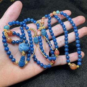 珊瑚玉项链-珊瑚玉圆珠三通项链约6mm