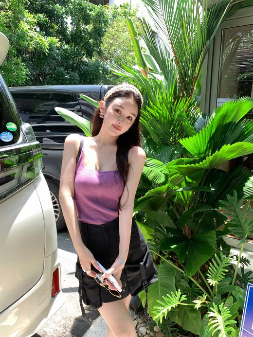 Read Nameless /紫色遮副乳吊带+黑色工装短裙 2025/6/19 商品图10