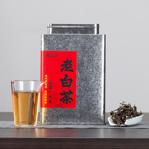 品政韵（原添寿白茶）丨2017年老白茶 寿眉 政和白茶 一级 250g 罐装 商品图0
