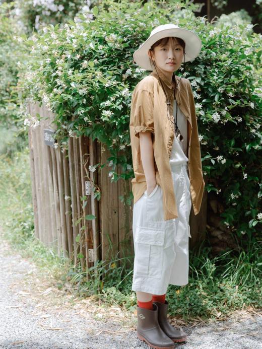 步履不停/5B11255C/卷边短袖衬衫 商品图1