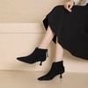 westory2024年秋冬新款优雅风中高跟百搭短靴切尔西S24DS84511 商品缩略图3