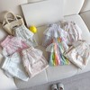 限时19.9包邮！【韩版设计时尚百搭，花边装饰超可爱！】女宝宝夏季韩版假两件花边卫裤 2025新款小女童洋气百搭时尚休闲潮-QQ 商品缩略图0
