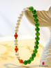 巧也【琅嬛】6mm菠菜绿碧玉配南红珍珠手珠国风手串禅意风 商品缩略图5