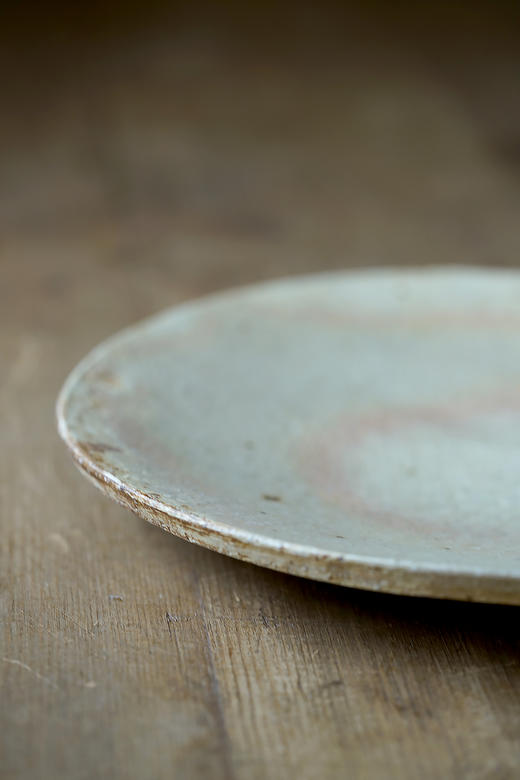 尾形笃28罅粉引｜月亮盘 商品图2