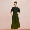 QF8E3斯尔丽25新款新中式改良旗袍金丝盘扣传统渐变晕染工艺写意连衣裙 商品缩略图0