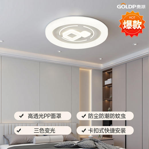 贵派 三防卧室灯 品环 500圆 商品图0