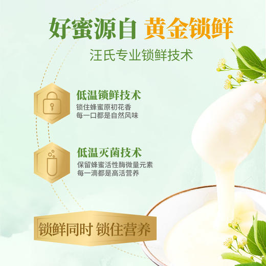 【汪氏】长白山雪蜜正宗椴树蜜 500g 商品图3