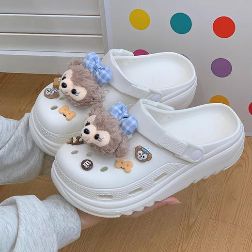 【GZ】无忧购79元3件踩屎感轻软可爱卡通熊熊洞洞鞋JC-06（截单后3-5天发货) 商品图3