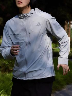 得物同步ad同款三杠男女运动防晒连帽皮肤衣外套